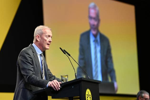 Thomas TRESS, Treß, Member of the Executive Board, Chief Financial Officer, CFO, Annual General Meeting of Borussia Dortmund GmbH Co KGaA, Dortmund Westfalenhalle, 24 11 2025 oÂ