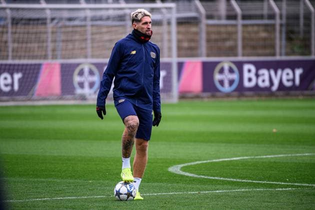 LEVERKUSEN, GERMANY - 24 NOVEMBER, 2025: Robert Andrich - The practice of Bayer 04 Leverkusen before UEFA Champions League match vs Manchester City at BayArena.  Copyright: xVITALIIxKLIUIEVx