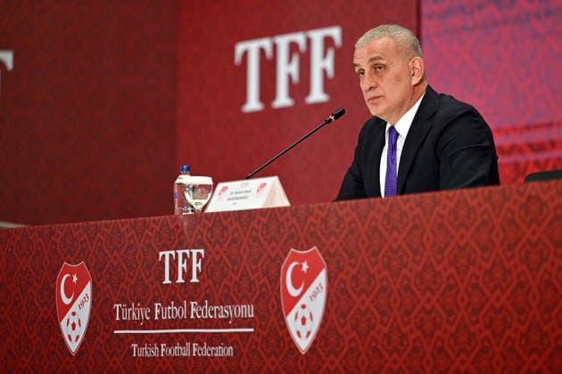Football, Turkey, Press conference of the Turkish Football Federation TFF in Istanbul