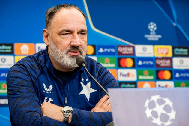 Head coach of Slavia Prague Jindrich Trpisovsky speaks during the press conference, PK, Pressekonferenz prior to Champions League 5th qualifying round match SK Slavia Praha vs Athletic Bilbao in Prague, Czech Republic, November 24, 2025. (CTKxPhoto VitxSimanek) CTKPhotoP2025112404560  CTKPhotoP2025112404560