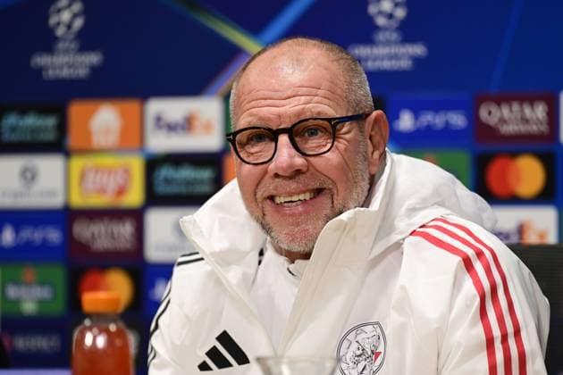 AMSTERDAM - Ajax interim manager Fred Grim during a press conference, PK, Pressekonferenz at the Johan Cruijff ArenA in Amsterdam, Netherlands, in preparation for the Champions League match against Benfica, November 24, 2025. ANP OLAF KRAAK xVIxANPxSportx xxANPxIVx 542962793 originalFilename: 542962793.jpg