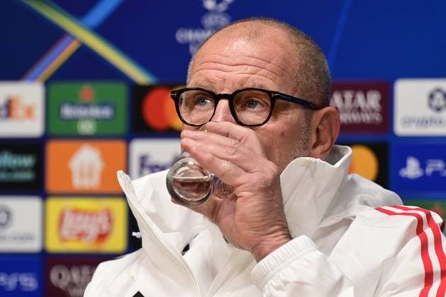 AMSTERDAM - Ajax interim manager Fred Grim during a press conference, PK, Pressekonferenz at the Johan Cruijff ArenA in Amsterdam, Netherlands, in preparation for the Champions League match against Benfica, November 24, 2025. ANP OLAF KRAAK xVIxANPxSportx xxANPxIVx 542962812 originalFilename: 542962812.jpg