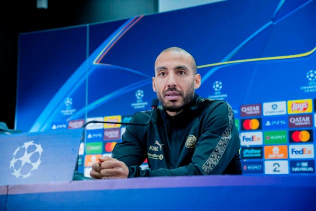 Bodo Glimt press conference Bodo 20251124 Haitam Aleesami at the press conference for Bodo Glimt in Nordlandshallen the day before the Champions League football match against Juventus Photo Stian Lysberg Solum NTB Bodo Norway EDITORIAL USE ONLY RESTRICTED USE FOR BETTING COMPANIES  Copyright: xStianxLysbergxSolumx xNTBx