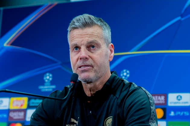 Bodo Glimt press conference Bodo 20251124 Kjetil Knutsen at the press conference for Bodo Glimt in Nordlandshallen the day before the Champions League football match against Juventus Photo Stian Lysberg Solum NTB Bodo Norway EDITORIAL USE ONLY RESTRICTED USE FOR BETTING COMPANIES  Copyright: xStianxLysbergxSolumx xNTBx
