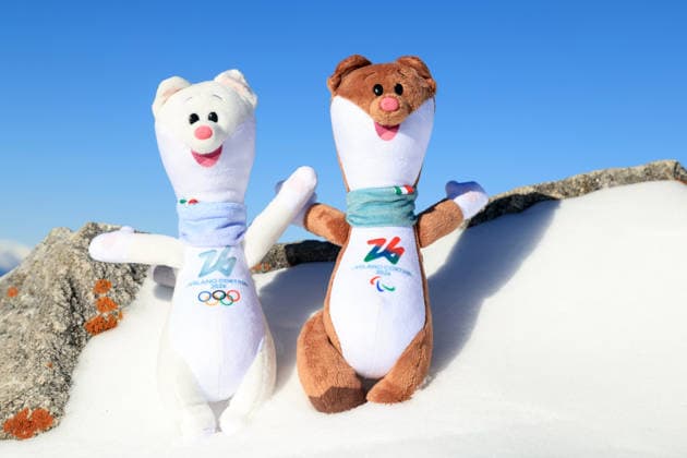 Milano Cortina 2026, Maskottchen Tina und Milo OLYMPICS - Winter Olympic Games, Olympische Spiele, Olympia, OS Milano Cortina 2026 MARIA LANKOWITZ,AUSTRIA,23.NOV.25 - OLYMPICS - Winter Olympic Games Milano Cortina 2026, preview. Image shows the mascots Tina and Milo (Milano Cortina 2026).  GEPAxpictures xMarioxBuehner-Wei