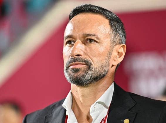 Portugal v Brazil : Semi-final- FIFA U-17 World Cup Qatar 2025 Bino, head coach of Portugal, looks on prior to the FIFA U-17 World Cup Qatar 2025 Semi-final match between Portugal and Brazil in Doha, Qatar, on November 24, 2025. DOHA Qatar Copyright: xNOUSHADxTHEKKAYILx