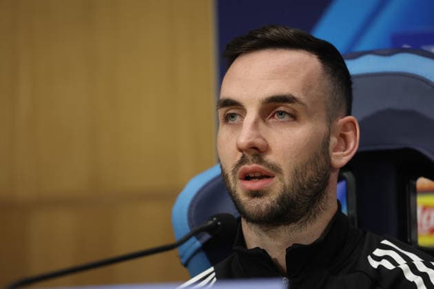 November 24, 2025, Naples, Napoli, Italy: marko jankovic of Quarabak during a press conference, PK, Pressekonferenz and head of match of the UEFA Champions League 2025 26, League Phase at Stadio Maradona on September 30, 2025 in Naples, Italy Naples Italy - ZUMAl131 20251124_zsp_l131_014 Copyright: xCiroxDexLucax