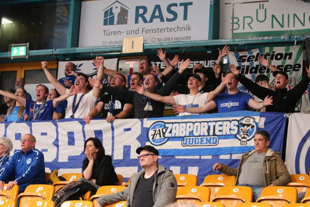 24 11 2025 Handball Men 2025 2026 2 Bundesliga 12 Matchday Dessau Roßlauer HV 06 VfL Eintracht Hagen Anhalt Arena Dessau The fans of DRHV Dessau Roßlau Saxony Anhalt Germany