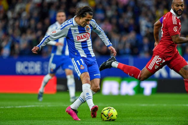 RCD ESPANYOL v SEVILLA FC. RCDE STADIUM BARCELONA. November 24,2025 RCD ESPANYOL vs SEVILLA FC November 24,2025 Pere Milla (11) of RCD Espanyol during the match between RCD Espanyol and Sevilla FC corresponding to the thirteen day of La Liga EA Sports at RCDE Stadium in Barcelona, Spain. Cornella El Prat ESP Copyright: xS.xRosx