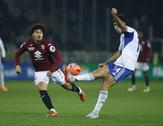 CALCIO - Serie A - Torino FC vs Como 1907 Jacobo Ramon of Como 1907 during the Italian Serie A, 2025 26 season, football match between Torino FC and Como 1907 on 24 November 2025, at Stadio Olimpico â?? Grande Torino , Turin, taly. Photo Nderim KACELI Turin Italy  Copyright: xIPAxSport ABACAx