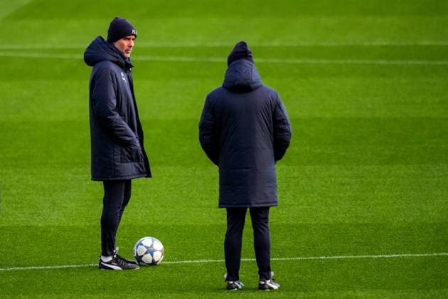 MANCHESTER, ENGLAND - NOVEMBER 24: Manchester City head coach Pep Guardiola during a training session ahead of the UEFA Champions League 2025 26 League Phase MD5 match between Manchester City and Bayer 04 Leverkusen at Manchester City Football Academy on November 24, 2025 in Manchester, England. (Photo by Rene Nijhuis) SPO  Copyright: xRenexNijhuis