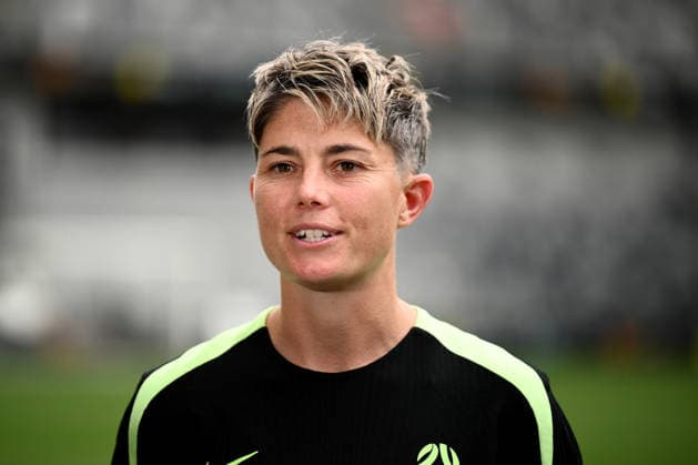 MATILDAS MEDIA CALL, Michelle Heyman speaks to media during a Matildas media opportunity at CommBank Stadium, in Sydney, Tuesday, November 25, 2025. ( NO ARCHIVING SYDNEY NEW SOUTH WALES AUSTRALIA  Copyright: xDANxHIMBRECHTSx 20251125163161876048