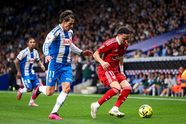 RCD Espanyol vs Sevilla BARCELONA, CA - 24.11.2025: RCD ESPANYOL VS SEVILLA - RubÃ n Vargas in action during RCD Espanyol vs Sevilla held at RCDE Stadium in Barcelona, CA. (Photo: Santiago Regaira Fotoarena) x2847724x  SantiagoxRegaira