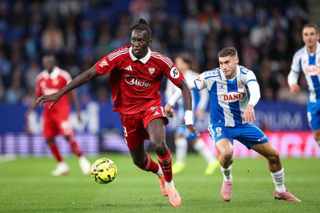 RCD Espanyol vs Sevilla BARCELONA, CA - 24.11.2025: RCD ESPANYOL VS SEVILLA - Batista Mendy in action during RCD Espanyol vs Sevilla held at RCDE Stadium in Barcelona, CA. (Photo: Santiago Regaira Fotoarena) x2847740x  SantiagoxRegaira