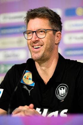 Handball, Women Germany Training Press conference Coach Markus Gaugisch Germany Stuttgart Porsche Arena Baden Württemberg Germany