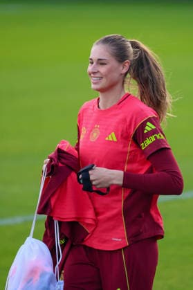 Frankfurt, Germany 25 November 2025 Soccer Women National Team Training 25 11 2025 In the picture Jule Brand Germany DFB regulations prohibit any use of photographs as image sequences and or quasi video DFB Campus Hessen Copyright: xFotostandx xFantinix