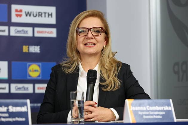 WARSZAWA 25.11.2025 KONFERENCJA PRASOWA ZWIAZKU PILKI RECZNEJ W POLSCE - MISTRZOSTWA EUROPY KOBIET 2026 --- press conference, PK, Pressekonferenz OF THE POLISH HANDBALL FEDERATION - WOMENS EHF EURO 2026 JOANNA COMBERSKA FOT. ANNA KLEPACZKO FOTOPYK NEWSPIX.PL --- newspix.pl POLAND OUT! 
