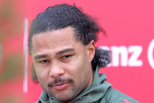 Serge Gnabry, Portrait, Portrait, Football Final training UEFA Champions League match FC Arsenal vs FC Bayern 25 11 2025 Training ground, Säbenerstr PHOTO Mladen Lackovic LakoPress