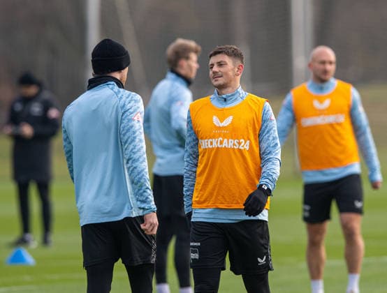 Soccer, Men, Season 2025 26, 2 Bundesliga, Hertha BSC, Training, f l Pascal Klemens Hertha BSC , Dawid Kownacki Hertha BSC , 25 11 2025, Copyright: xSebastianxRäppold MatthiasxKochx