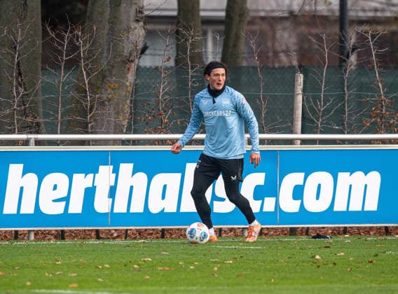 Soccer, Men, Season 2025 26, 2 Bundesliga, Hertha BSC, Training, Fabian Reese Hertha BSC , 25 11 2025, Copyright: xSebastianxRäppold MatthiasxKochx