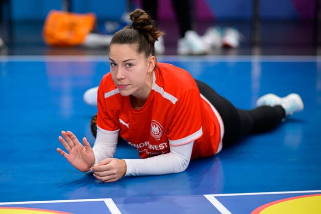 Handball, Women Germany Training Emily Vogel Germany Stuttgart Porsche Arena Baden Württemberg Germany