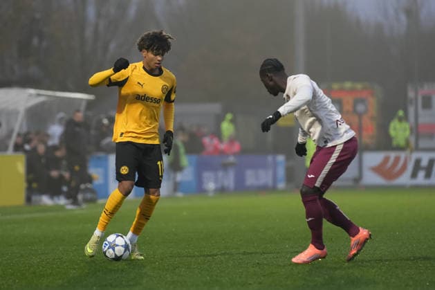 Tuesday, 25 11 2025 Season 2025 2026 5 Matchday UEFA Youth League at BVB Fußballpark Hohenbuschei, Dortmund, Germany BV Borussia Dortmund U19 Villarreal FC U19 Mathis Albert BVB