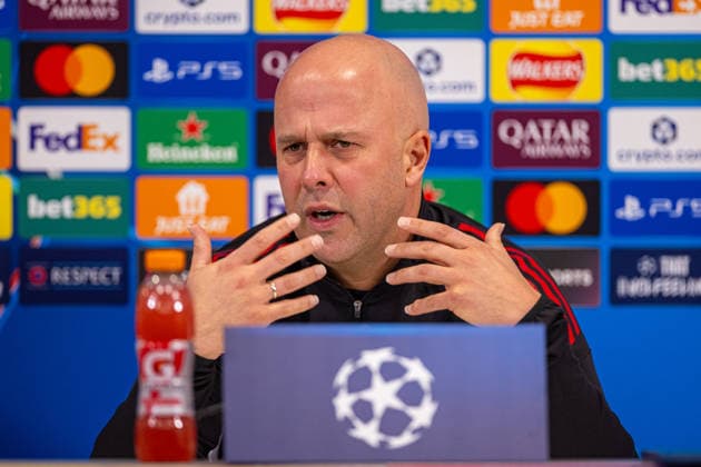 Football - UEFA Champions League - Liverpool FC v PSV Eindhoven - MD-1 LIVERPOOL, ENGLAND - Tuesday, November 25, 2025: Liverpool s head coach Arne Slot during a press conference, PK, Pressekonferenz at Anfield ahead of the UEFA Champions League match between Liverpool FC and PSV Eindhoven. (Photo by David Rawcliffe Propaganda) LIVERPOOL AXA Training Centre MERSEYSIDE ENGLAND  Copyright: xDavidxRawcliffex P2025-11-25-Liverpool_PSV_MD-1-38