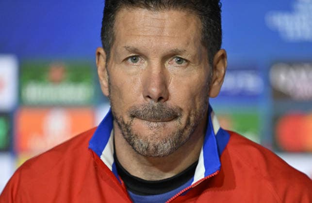 Ahead of UEFA Champions League match - Atletico Madrid v Inter MADRID, SPAIN – NOVEMBER 25: Atletico Madrid head coach Diego Simeone attends a press conference, PK, Pressekonferenz at Riyadh Air Metropolitano Stadium ahead of the UEFA Champions League week 5 match between Atletico Madrid and Inter in Madrid, Spain on November 25, 2025. Team player Nahuel Molina also joined the media session. Burak Akbulut Anadolu Madrid Spain. Editorial use only. Please get in touch for any other usage.  Copyright: x2025xAnadoluxBurakxAkbulutx