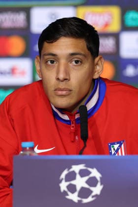 November 25, 2025, Madrid, Madrid, SPAIN: Nahuel Molina of Atletico de Madrid attends the press conference, PK, Pressekonferenz ahead of the UEFA Champions League 2025 26 match between Atletico de Madrid and Inter Milan at Riyadh Air Metropolitano stadium on November 25, 2025 in Madrid, Spain Madrid SPAIN - ZUMAa181 20251125_zaa_a181_003 Copyright: xIrinaxR.xHipolitox