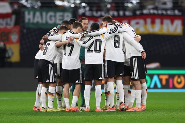 GERMANIA GRUPPO, GROUP, ABBRACCIO, Germania, World Cup 2026 Qualifying, Germany-Slovakia 6-0, azione, action, gesti QUALIFICAZIONI MONDIALI 2026 GERMANIA-SLOVACCHIA 6-0