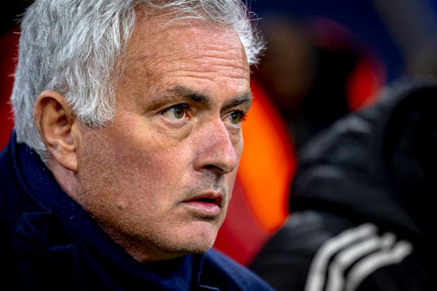 SL Benfica trainer Jose Mourinho during the match FOOTBALL CHAMPIONS LEAGUE AJAX vs BENFICA at the Johan Cruijff ArenA for the Champions League phase Matchday 5 season 2025 2026 in AMSTERDAM, Netherlands on 25 November 2025, photo by Stefan Koops EYE4images DeFodi Images