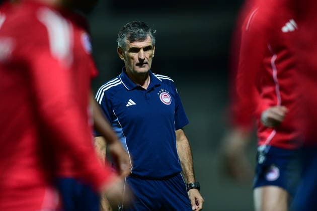 UEFA Champions League -Olympiacos Training Session - Olympiacos players attend a traiining session ahead of the UEFA Champions League Phase matchday 5 soccer match between Olympiacos and Real Madrid in Piraeus, Greece, 25 November 2025. IMAGO ONE INCH PRODUCTIONS PIRAEUS GREECE Copyright: xONExINCHxPRODUCTIONSx 6749380