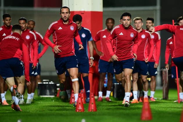 Football, CL, Olympiakos Piraeus, Training
