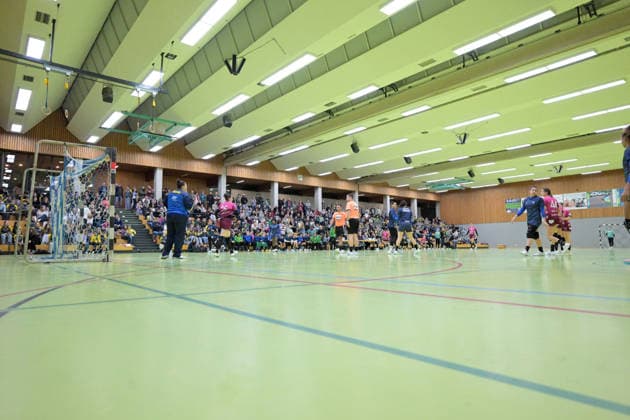 Overview picture Schoenbuchhalle Holzgerlingen TusSies Metzingen vs Brazil, handball, test match, season 2025 2026, 25 11 2025 TusSies Metzingen vs Brazil, handball, test match, season 2025 2026, 25 11 2025 Holzgerlingen Copyright: xEibner-Pressefoto TobiasxBaurx EP_TBR