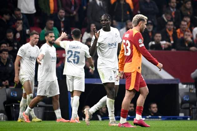 Galatasaray v Royale Union Saint-Gilloise - UEFA Champions League ISTANBUL, TURKEY - NOVEMBER 25 : David Promise Oluwatobi forward of Union Saint-Gilloise celebrates scoring a goal during the UEFA Champions League 2025 26 League Phase MD5 match between Galatasaray and Royale Union Saint-Gilloise on November 25, 2025 in Istanbul, Turkey, 25 11 2025 Istanbul Turkey  Copyright: xPeterxDexVoechtx