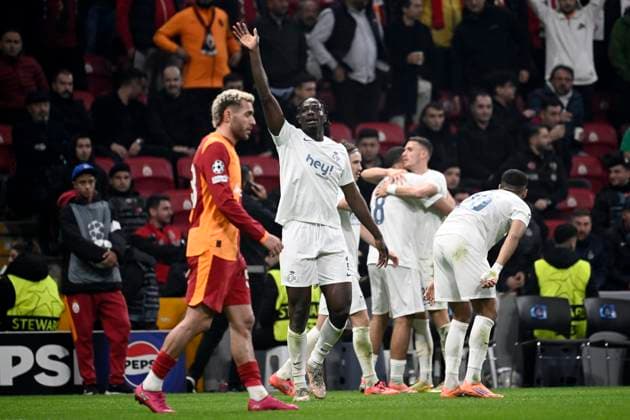 Galatasaray v Royale Union Saint-Gilloise - UEFA Champions League ISTANBUL, TURKEY - NOVEMBER 25 : David Promise Oluwatobi forward of Union Saint-Gilloise celebrates scoring a goal during the UEFA Champions League 2025 26 League Phase MD5 match between Galatasaray and Royale Union Saint-Gilloise on November 25, 2025 in Istanbul, Turkey, 25 11 2025 Istanbul Turkey  Copyright: xPeterxDexVoechtx