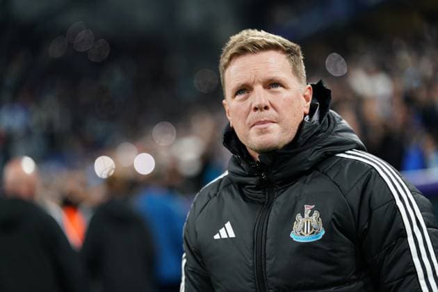 Newcastle manager Eddie Howe Marseille v Newcastle United, UEFA Champions League, Group Stage, Football, Orange Velodrome, Marseille, France- 25 Nov 2025Marseille Orange Vélodrome France EDITORIAL USE ONLY No use with unauthorised audio, video, data, fixture lists, club league logos or live services. Online in-match use limited to 120 images, no video emulation. No use in betting, games or single club league player publications.  Copyright: xDavexWinter Shutterstockx 15918266ai
