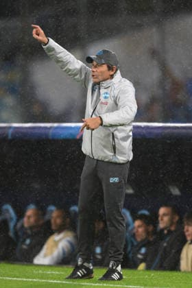 25th November 2025, Stadio Diego Armando Maradona, Naples, Italy; UEFA Champions League Football; Napoli versus Qarabag; Antonio Conte head coach of Napoli  AllShotLive