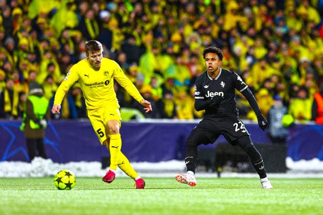 UEFA Champions League 2025 2026 Bodo Glimt Juventus Bodo 20251125 UEFA Champions League between Bodo Glimt and Juventus at Aspmyra Stadium Photo Mats Torbergsen NTB Bodo Norway EDITORIAL USE ONLY RESTRICTED USE FOR BETTING COMPANIES  Copyright: xMatsxTorbergsenx xNTBx