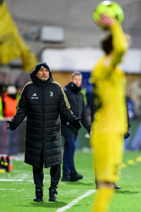 251125 Head coach Luciano Spalletti of Juventus during the UEFA Champions League football match between Bodo Glimt and Juventus on November 25, 2025 in Bodo Photo Marius Simensen BILDBYRAN COP 238 MM0049 bbeng football fotball fotboll soccer uefa champions league mesterligaen bodo glimt juventus  Copyright: MARIUSxSIMENSEN BB251125BB788