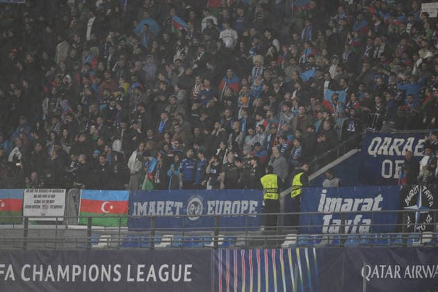 Napoli s fans during the match Uefa Champions League Championship between S.S.C. Napoli and Qarabag at the Maradona Stadium on Nov 25, 2025 in Naples, Italy. during SSC Napoli vs Qarabag FK, UEFA Champions League football match in Naples, Italy, November 25 2025  Copyright: xRobertoxRamaccia IPAxSportx xipa-agency.netx xx IPA_68376869 IPA_Agency_IPA68376869