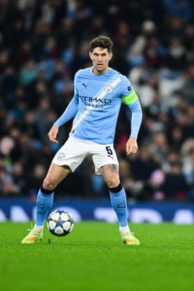 Manchester City v Bayer 04 Leverkusen, UEFA Champions League John Stones of Manchester City controls the ball during the Manchester City v Bayer 04 Leverkusen UEFA Champions League 2025 26 League Phase MD5 match at the Etihad Stadium, Manchester, England on 25 November 2025 Credit: Harriet Massey Every Second Media Editorial use only. All images are copyright Every Second Media Limited. No images may be reproduced without prior permission. Copyright: xIMAGO EveryxSecondxMediax ESM-1676-0040 HarrietxMasseyx xEveryxSecondxMediax