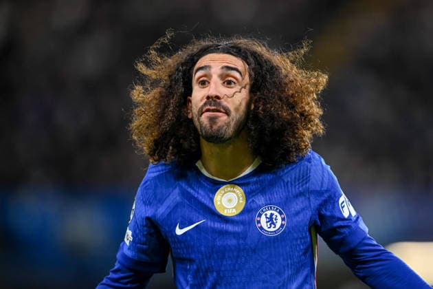Marc Cucurella Chelsea FC gestures during the UEFA Champions League 2025 26 League Phase MD5 match between Chelsea FC and FC Barcelona at Stamford Bridge on November 25, 2025 in London, United Kingdom Photo by Harry Langer DeFodi Images