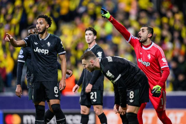 251125 goalkeeper Mattia Perin of Juventus during the UEFA Champions League football match between Bodo Glimt and Juventus on November 25, 2025 in Bodo Photo Marius Simensen BILDBYRAN COP 238 MM0049 bbeng football fotball fotboll soccer uefa champions league mesterligaen bodo glimt juventus  Copyright: MARIUSxSIMENSEN BB251125BB847
