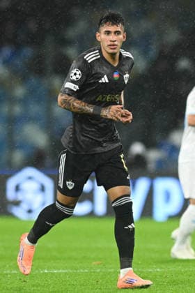 Camilo Duran of Qarabag in action during the Uefa Champions League match between SSC Napoli vs Qarabag at Diego Armndo Maradona Stadium  Copyright: xAgostinoxGemito IPAxSportx xipa-agency.netx xx IPA_68377504 IPA_Agency_IPA68377504