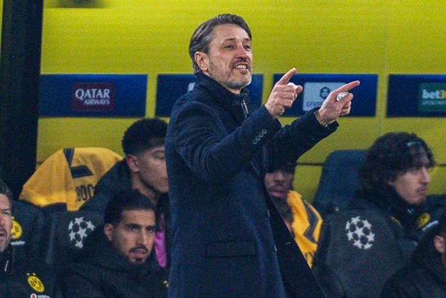 25 11 2025, Borussia Dortmund vs Villareal, UEFA Champions League, Matchday 5 Niko Kovac Borussia Dortmund, coach gestures dissatisfied facial expressions gestures Copyright: xBahhoxKarax