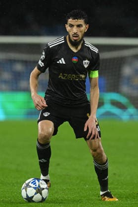 Abdellah Zoubir of Qarabag in action during the Uefa Champions League match between SSC Napoli vs Qarabag at Diego Armndo Maradona Stadium  Copyright: xAgostinoxGemito IPAxSportx xipa-agency.netx xx IPA_68377581 IPA_Agency_IPA68377581