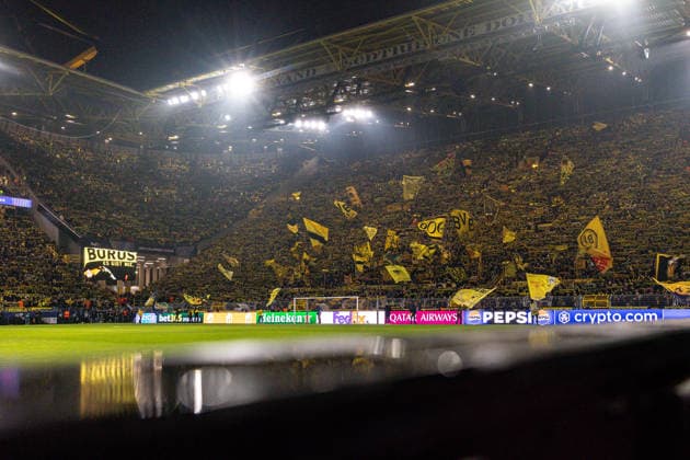 25 11 2025, Football, Season 2025 2026, UEFA Champions League, Matchday 5, Borussia Dortmund, FC Villareal, View of the South Stand, Dortmund Signal Iduna Park NRW Germany xRHR PHOTO DEx Copyright: DennisxEwert RHR-FOTOx RHR-FOTO DE