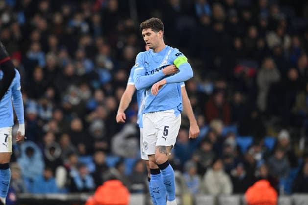 UEFA Champions League Manchester City vs Bayer 04 Leverkusen 25 11 2025 MANCHESTER, GREAT BRITAIN NOVEMBER 25 John Stones of Manchester City during the UEFA Champions League match between Manchester City vs Bayer 04 Leverkusen at Etihad Stadium on matchday 5 of the UEFA Champions League Season 2025 26 on November 25, 2025 in Manchester, Great Britain Copyright: xBEAUTIFULxSPORTS Mansoorx