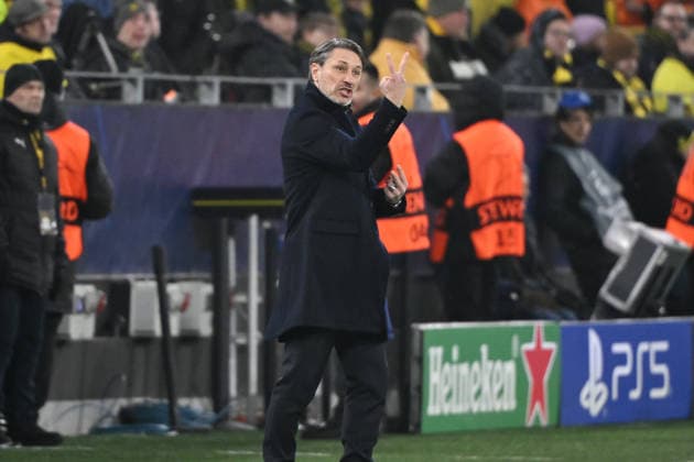 Coach Niko Kovac Borussia Dortmund 25 11 2025, Football, UEFA Champions League 2025 2026, Matchday 5, Borussia Dortmund FC Villarreal UEFA regulations prohibit any use of photographs as image sequences and or quasi video Dortmund Signal Iduna Park Nordrhein Westfalen Germany Team2